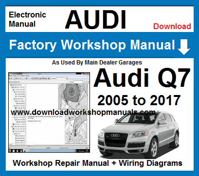audi Q7 service repair workshop manual